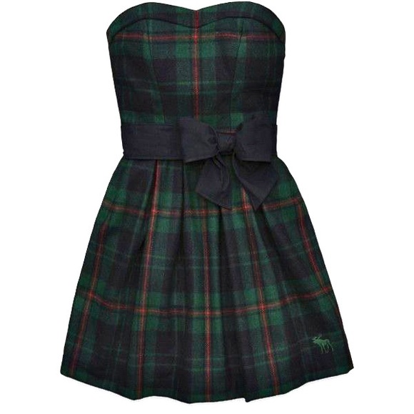 Abercrombie & Fitch Dresses & Skirts - Abercrombie & Fitch Strapless Plaid Dress